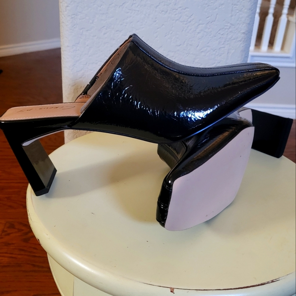 Cicus NY by Sam Edelman, TAMERA MULE Elegant Black Patent 9 1/2 M, NEW
